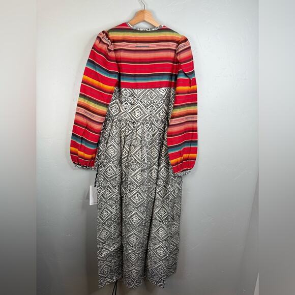 NWT Alix of Bohemia Winifred Orange Bloom Dress Size Large - Picture 8 of 13